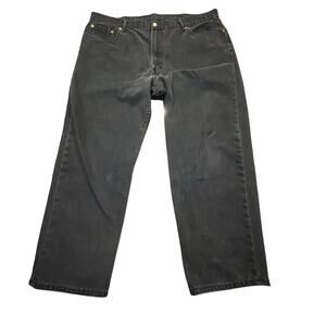 Levis 550 Relaxed Fit Jeans W44 L30  Faded Black Denim Straight Leg